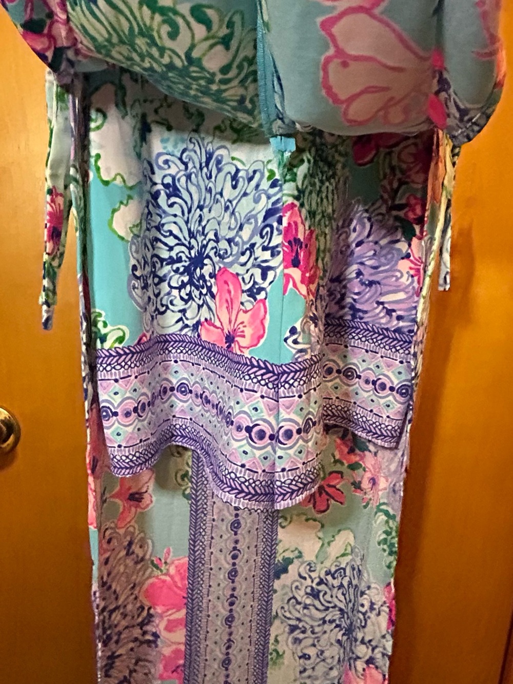 NWT Size 8 - Lilly Pulitzer Donna Maxi Romper - Special Delivery Engineered - Picture 6 of 11